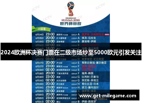 2024欧洲杯决赛门票在二级市场炒至5000欧元引发关注